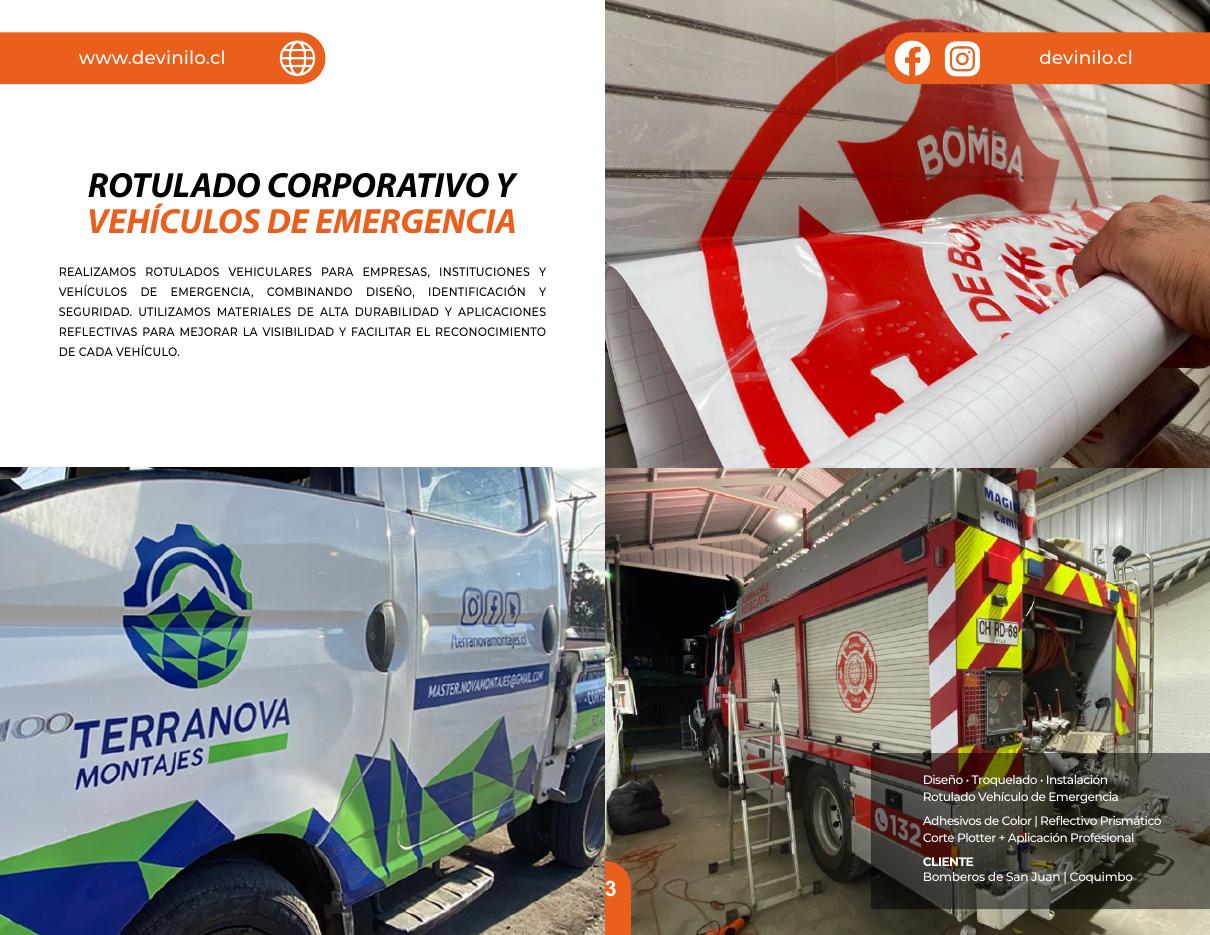 Rotulado corporativo y vehículos de emergencia